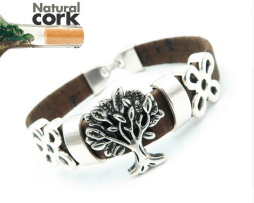 pulsera-estilo-corcho-dije-arbol pulsera-estilo-corcho-dije-arbol
