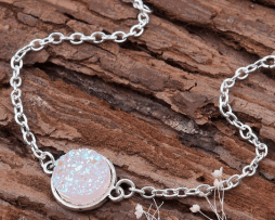 pulsera-plateada-mujer-piedra-estilo-glitter-blanca pulsera-plateada-mujer-piedra-estilo-glitter-blanca
