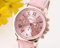reloj-cronografo-cuero-rosado reloj-cronografo-cuero-rosado