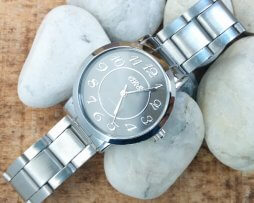 reloj-metalico-plateado-big-number-negro Reloj Metalico Plateado Big Number Negro - relojes mujer