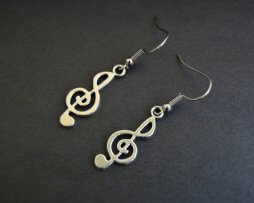 aretes-plateados-mujer-nota-musical Aretes Plateados Nota Musical - aretes mujer