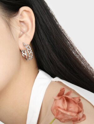 Aretes Acero Destello Frio