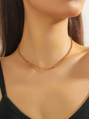 Collar Acero Dorado Esencial