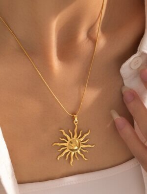 Collar Acero Resplandor Magico