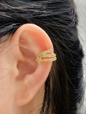 Ear Cuff Brillo Real
