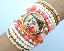 reloj-artesanal-salmon-beige-paris Reloj Artesanal Coral Beige Paris - relojes mujer