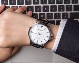 reloj-hombre-clasico-formal-negro-blanco Reloj Hombre Clasico Formal Negro Blanco - relojes hombre