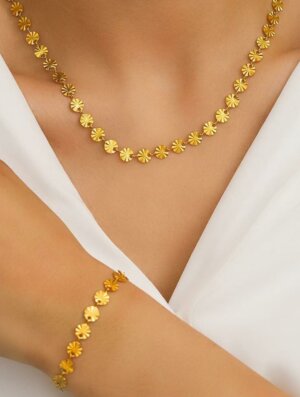 Set Acero Dorada Conexion