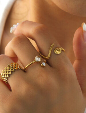 Set Anillo Secreto Brillante