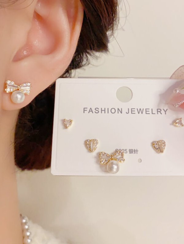 Set Aretes Mujer Suspiro