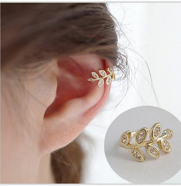 Ear Cuff Hoja Luminosa