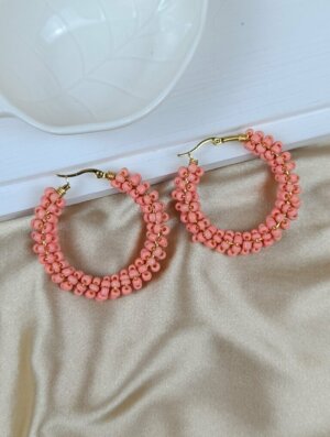 Aretes Mujer Encanto Coral