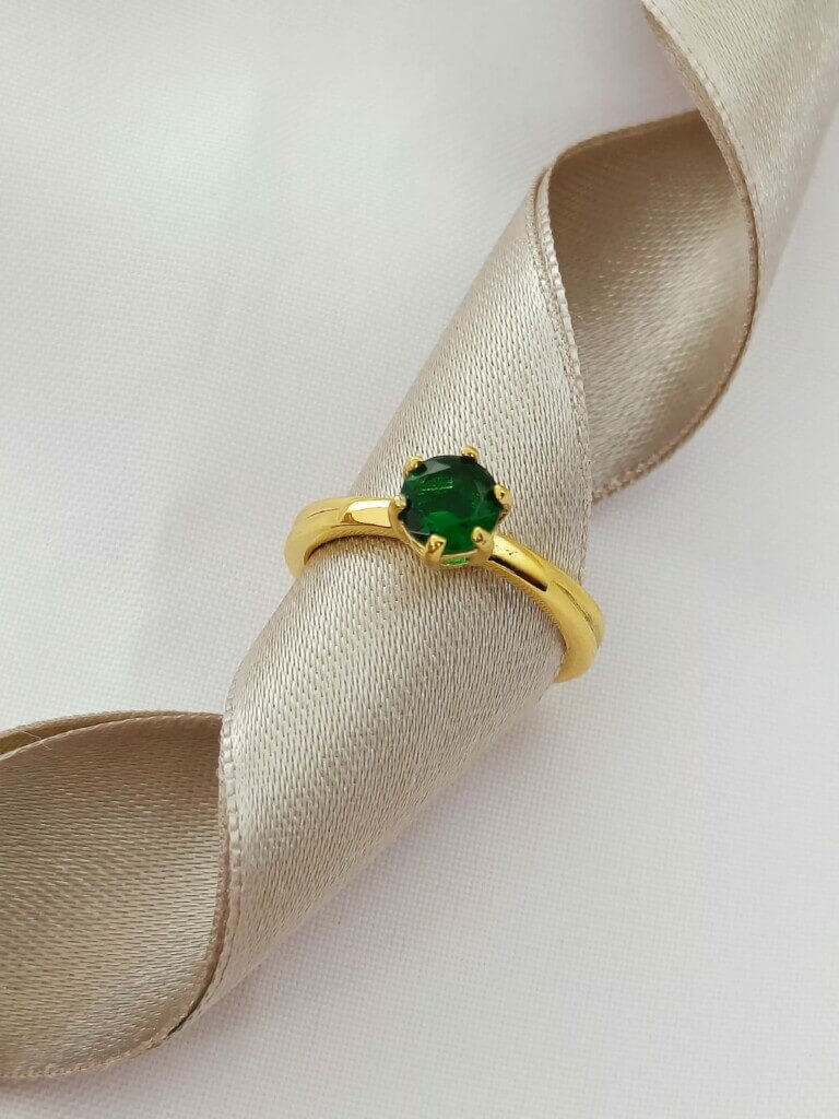 Anillo Acero Destello Verde Venta por mayor de accesorios