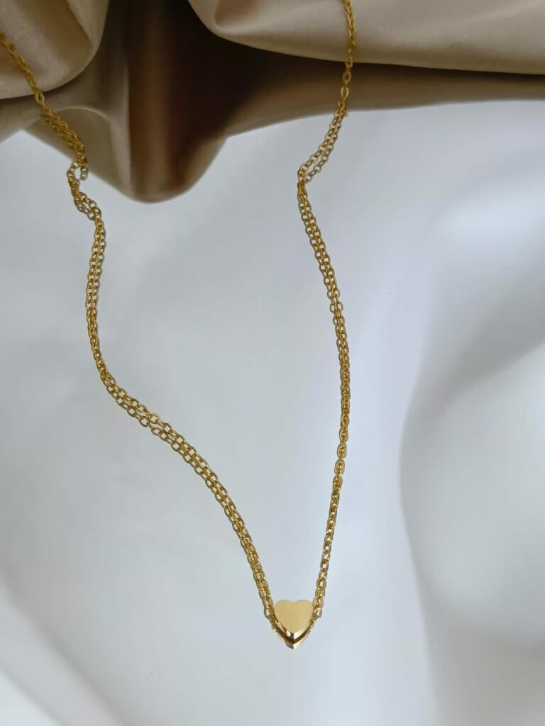 Collar Acero Delicado Corazon