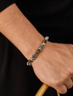 Pulsera Hombre Acero Mineral