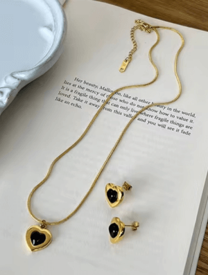 Set Acero Corazon de-Piedra