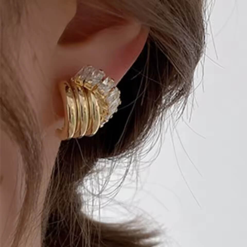 Aretes Mujer Bruma Dorada-2