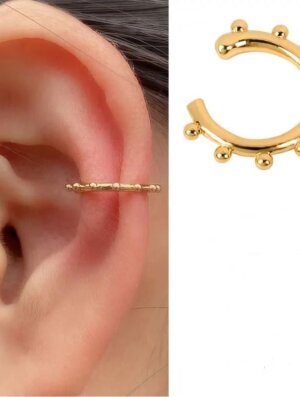 Ear Cuff Corona Dorada
