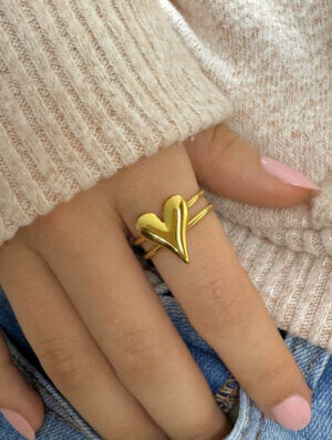 Anillo Acero Tesoro de-Pasion