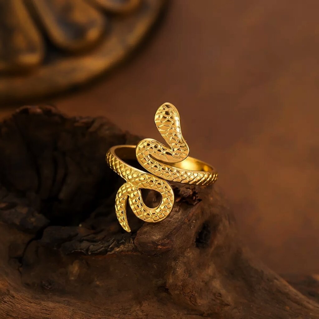 Anillo Acero Vibora Imponente-2