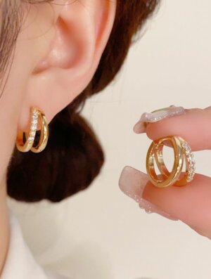 Aretes Mujer Llama de-Brillo