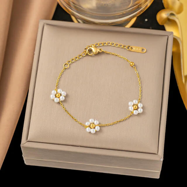 pulsera-acero-luz-floral