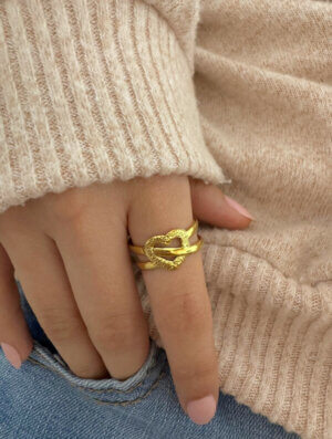 Anillo Acero Lazo Infinito