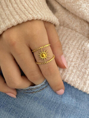 Anillo Acero Luz Infinita