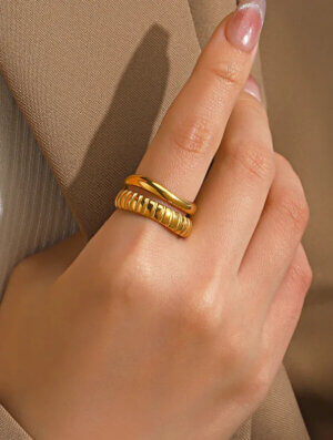 Anillo Acero Brillo Inolvidable