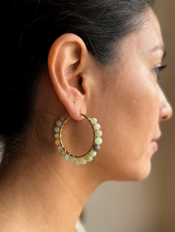 Aretes Acero Piedra del-Alma