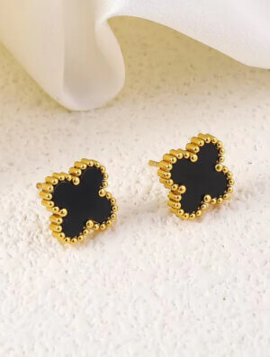 Aretes Acero Trebol Eterno