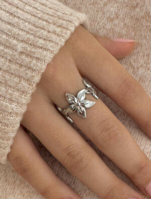 Anillo Acero Luz de-Plata