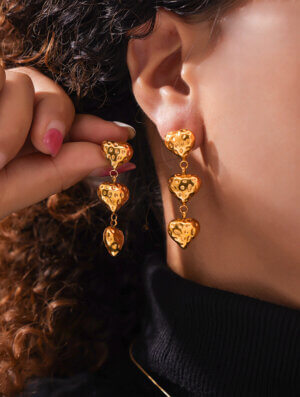 Aretes Acero Palpito de-Amor