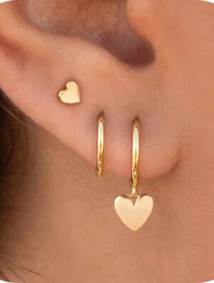 Set Aretes Mujer Enamoramiento
