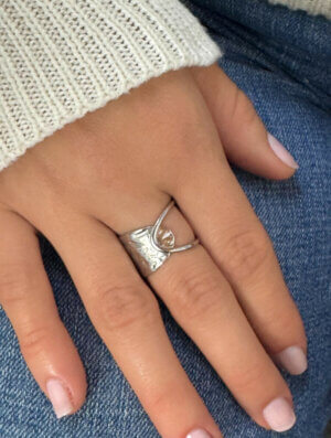 Anillo Mujer Acero Resiliente