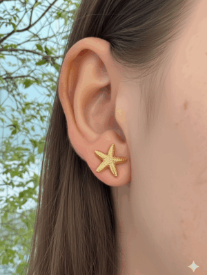 Aretes Acero Estrella Serena