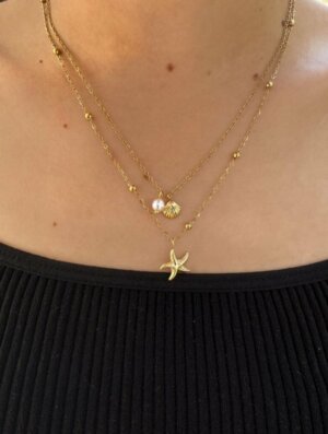 Collar Acero Luz Marina