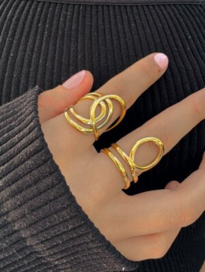 Set Anillos Acero Albor