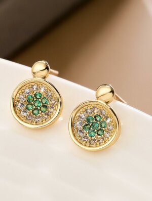 Aretes Mujer Esencia Esmeralda