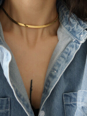Collar Choker Acero Infinito