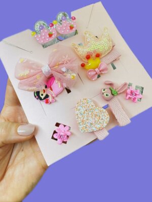 Estuche Pinzas Mundo Rosa