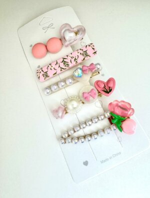 Set Pinzas Encanto Rosa