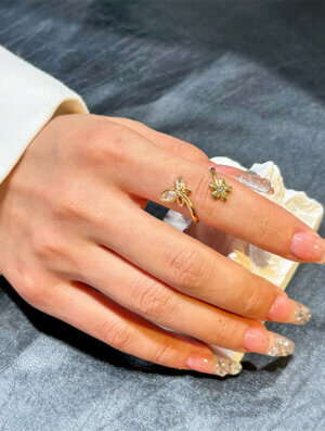 Anillo Acero Mariposa Serena