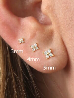 Set Aretes Misterio Floral