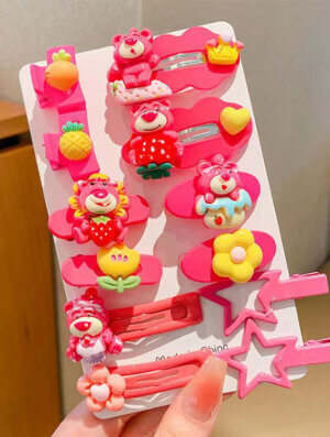 Set Pinzas Rosa Salvaje