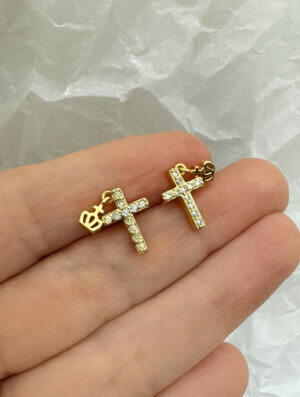 Aretes Corona de Cruz