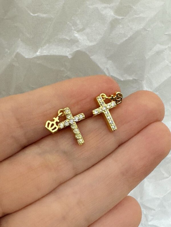 Aretes Corona de Cruz