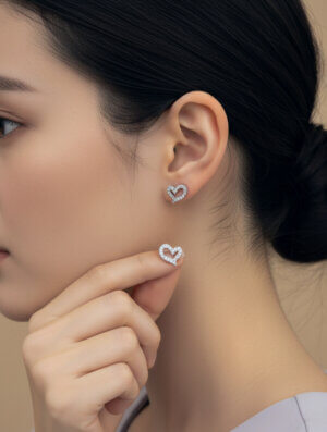 Aretes Mujer Latido Brillante