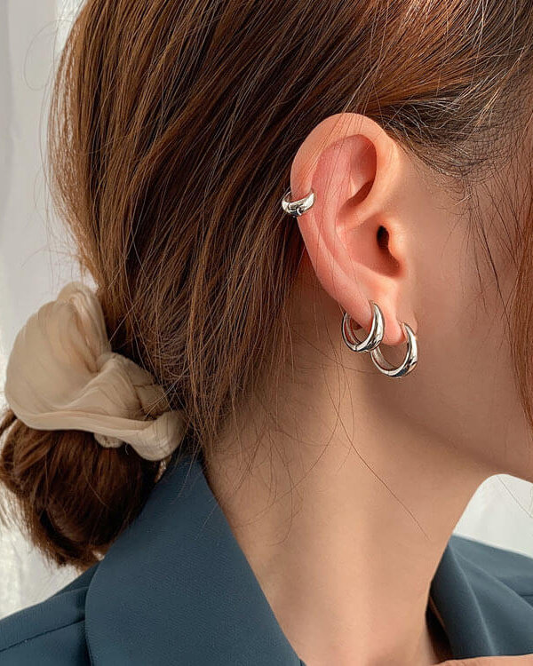 Set Aretes Hielo Celeste