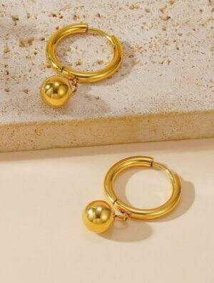 Aretes Acero Cosmo Dorado
